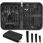 MINKINH Manicure Set Professional Nail Clipper Kit-26 Pieces Stainless Steel Manicure Kit,Nail Care Tools with Luxurious Travel Case Nail Grooming Kit Present for Men Husband Boyfriend Parent