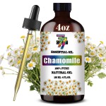 Chamomile Essential Oil (4 oz / 120 ml) - Chamomile Oils for diffusers, humidifiers, Home Baths, Cleaning Products, Yoga, DIY Soaps and DIY Scented Candles