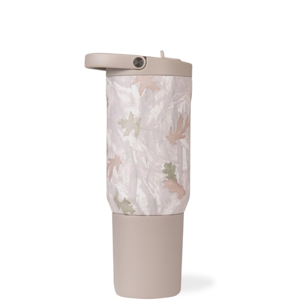 HydroJug Sport - Stainless Steel Tumbler with Straw, Vacuum Insulated, 20oz Leakproof Water Bottle, Ergonomic Design, Reusable, Dishwasher Safe, Rubber Base, Durable for Gym or Outdoors, Camo