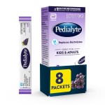 Pedialyte Electrolyte Powder, Hydration Drink for Kids & Adults, Grape, 8 Powder Packets
