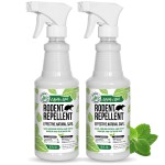 Mighty Mint Peppermint Oil Rodent Repellent Spray - Natural Indoor & Outdoor Control for Mice and Rats - Plant-Based, Extra-Strong Formula - 16 oz (Pack of 2)