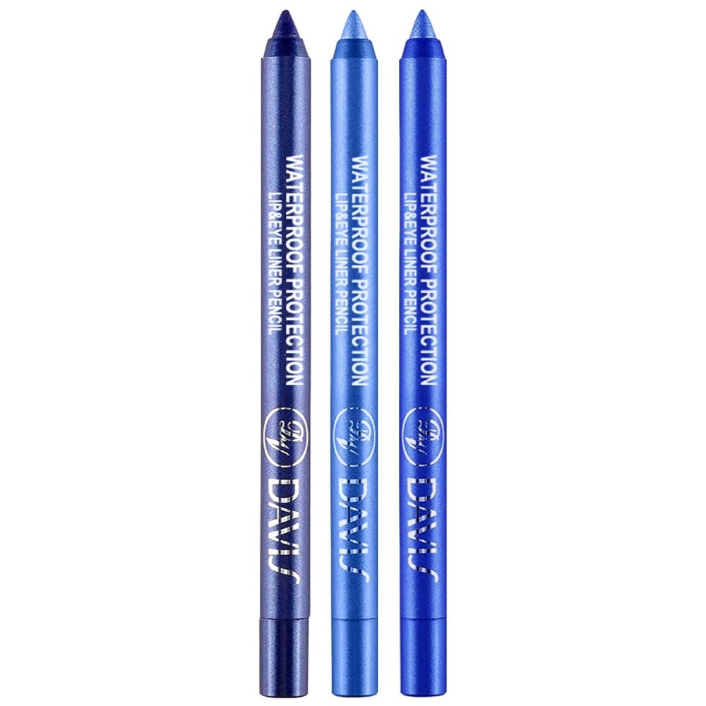 LemonSac 3 Colorful Eyeliner Pen Set, Eye Shadow Pencil, Pearl Eyeliner Kit Metallic Glitter Eye liner Pencil for Women Eye&Lip Liner Professional Eye Makeup Set Colorful Eye Color (3PCS D)