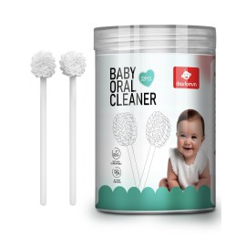 dearlomum Upgraded 32PCS Baby Tongue Cleaner, Disposable Newborn Toothbrush & Oral Cleaning Stick, Gauze Gum Cleaner for Infant Dental Care, 0-36 Months Baby Mouth Wipes
