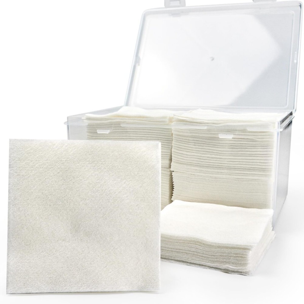 PINGMIC 600 PCS 3 Gun Cleaning Patches in Storage Box - Lint Free, Highly Absorbent Nonwoven Cleaning Patches for 12 Gauge to 20 Gauge