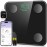 Ovutek Smart Scale for Body Weight, Digital Bathroom Scale BMI Weighing Body Fat Scale, Accurate Body Composition Scale Monitor for People\'s Health with Smartphone App, Compact Size, 400lb (Black)