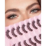 Frihappy Fluffy Cat Eye Lashes Volume Fake Eyelashes Faux Mink Lashes HA-59