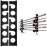 Ghosthorn Fishing Pole Rod Racks Wall or Ceiling Mounted Fishing Pole Rod Holders for Garage Storage Organizer Fishing Gear Equipment for Men Women