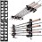 Ghosthorn Fishing Pole Rod Racks Wall or Ceiling Mounted Fishing Pole Rod Holders for Garage Storage Organizer Fishing Gear Equipment for Men Women