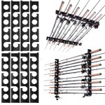 Ghosthorn Fishing Pole Rod Racks Wall or Ceiling Mounted Fishing Pole Rod Holders for Garage Storage Organizer Fishing Gear Equipment for Men Women