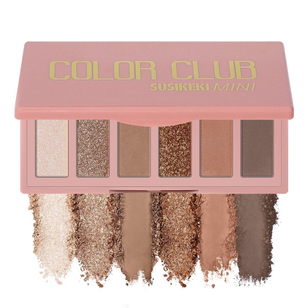 SUSIKEKI 6 Colors Mini Eyeshadow Makeup Palette Caramel & Bronzed Neutral Tone Eye Shadow Matte & Shimmer Nude Make Up Pallet with Mirror Blendable Highly Pigmented Travel Size Gift Kit 05