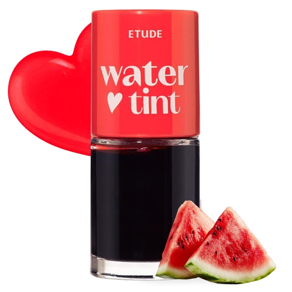 ETUDE Dear Darling Water Tint - Watermelon Ade | Korean Lip Stain & Lip Tint for Hydrated Pink Lips, Smudge-Proof Long-Lasting Lip & Cheek Makeup | K-Beauty Gift, Stocking Stuffers