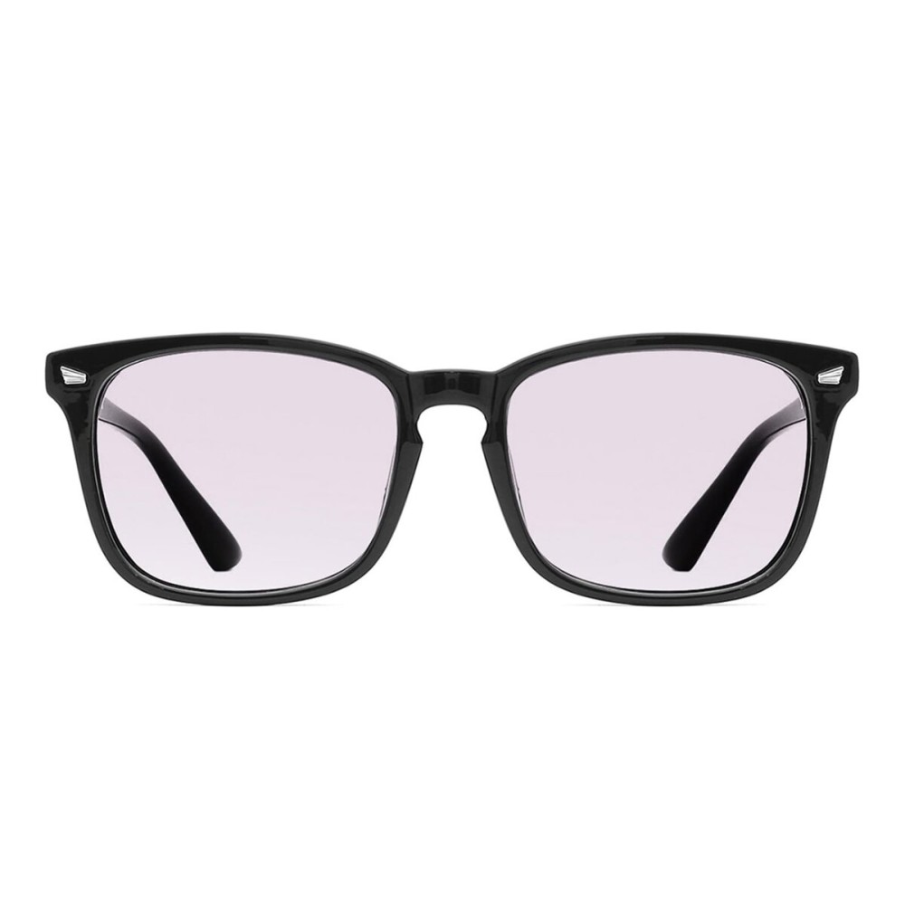 TIJN Blue Light Blocking Glasses for Women Men Clear Frame Square Nerd Eyeglasses Anti Blue Ray Computer Screen Glasses