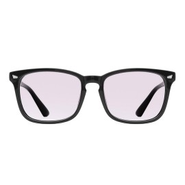 TIJN Blue Light Blocking Glasses for Women Men Clear Frame Square Nerd Eyeglasses Anti Blue Ray Computer Screen Glasses