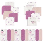 Viviland Baby Washcloths 24 Pack, Super Soft & Absorbent Bath Towel for Newborn and Infants, Kids Body Wash Cloth Face Cloth, Baby Towels Care for Baby\'s Sensitive Skin