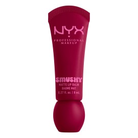 NYX PROFESSIONAL MAKEUP Smushy Matte Lip Balm, Tinted Lip Moisturizer with Soft, Matte Finish - Squeeze N\' Sizzle (Cherry Red)
