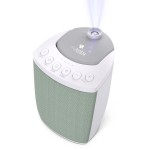 MyBaby SoundSpa Lullaby 2-in-1 Projector & Sound Machine with 8 Soothing Sounds, Adjustable Volume, Rotating Night Light Projector with 3 Calming Images, Auto-Off Timer, by Homedics