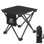 Opliy Camping Stool Upgrade Foot Stool for Camping Fishing Hiking Gardening and Beach, Camping Seat with Carry Bag (Black)