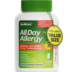 ValuMeds 24-Hour Allergy Medicine Antihistamine for Pollen, Hay Fever, Dry, Itchy Eyes, Allergies | Cetirizine HCl 10mg Caplets, Compare to Leading Brand (500 Count)
