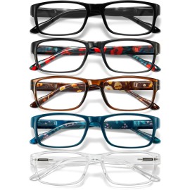 Gaoye Professional Reading Glasses for All Day - Computer Readers with Blue Light Protection - Value Pack