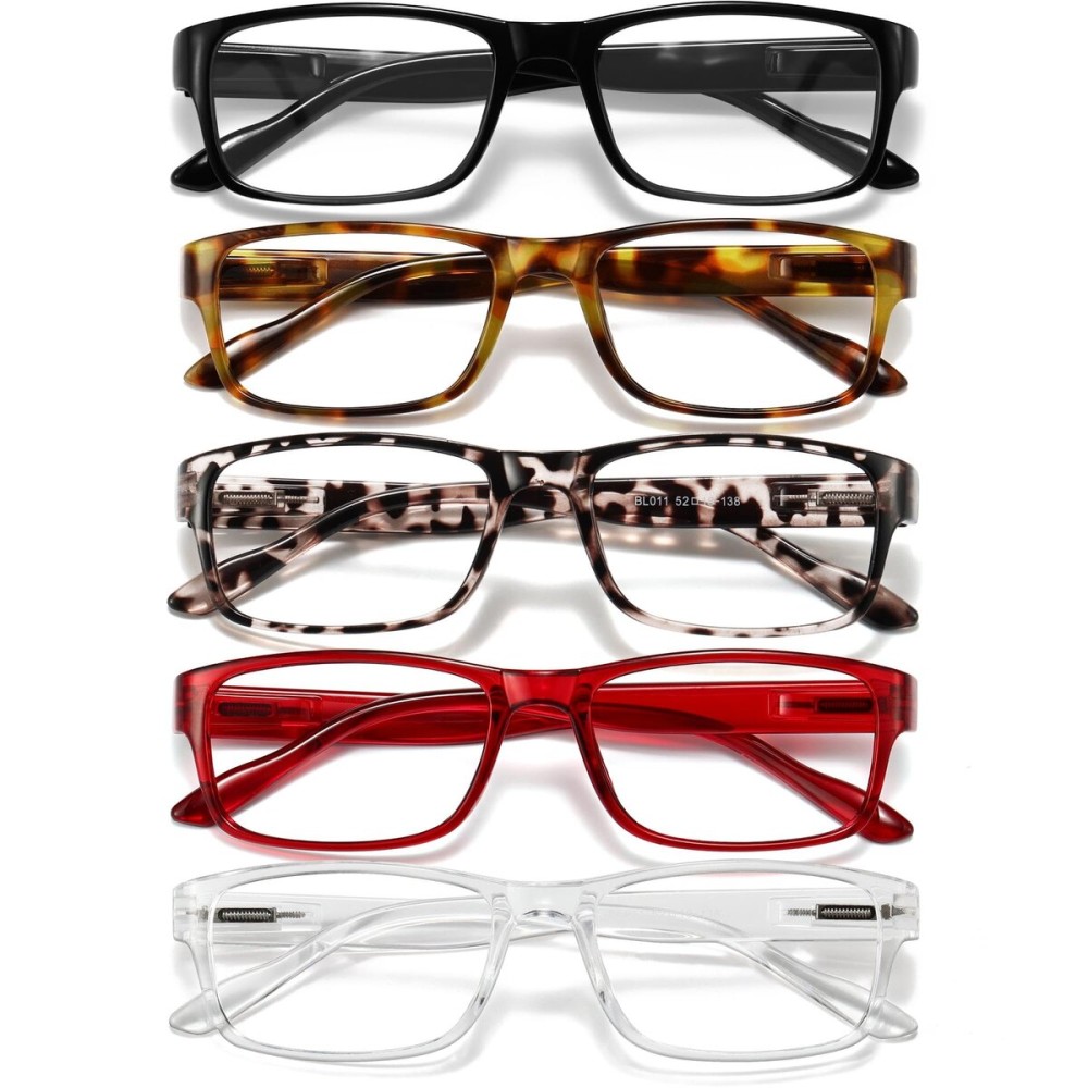 Gaoye Professional Reading Glasses for All Day - Computer Readers with Blue Light Protection - Value Pack