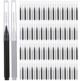 Patelai 100 Pieces Braces Brush for Cleaner Interdental Brush Toothpick Dental Tooth Flossing Head Oral Dental Hygiene Flosser Toothpick Cleaners Tooth Cleaning Tool (Black, Grey,Suitable Size)