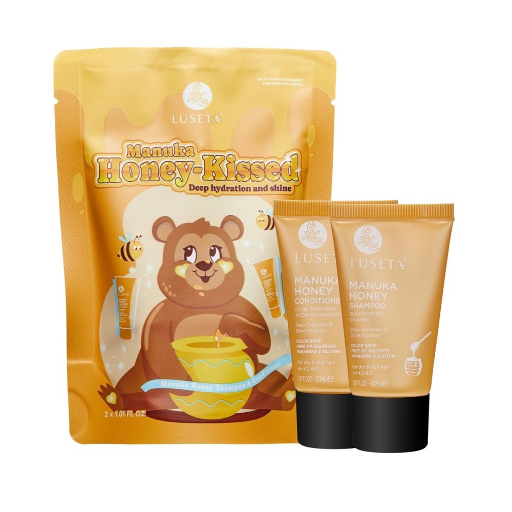 Luseta Manuka Honey Shampoo & Conditioner Set Hydrate & Repair for Dry and Dull Hair Adds Shine & Restore Softness Moisturizing for Damaged Hair 1.01oz*2