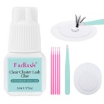 Lash Cluster Glue Fast Drying Long Lasting DIY Waterproof Clear Lash Glue for Eyelash Clusters for Self Application