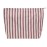 PAZIMIIK Makeup Bag Large Cotton Zipper Pouch for Purse Travel Canvas Make Up Organizer for Women Cosmetic,Vintage Stripe Red