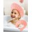 FUSACONY Kids Shower Cap, Baby Hair Washing Shield, Bath Visor for Toddlers, Bathing Head Face Eye Ear Protector, Air Cushioned Shampoo Caps with 20-Size Adjustment for 6Month+ to Adult (Pink)