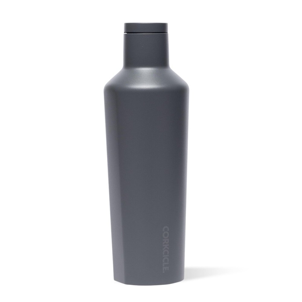 Corkcicle Classic Canteen - Keeps Drinks Cold for 25 Hours - Triple-Insulated Stainless Steel - Dishwasher Safe - Summer Drinkware Gift - Keeps Drinks Ice Cold - 16 oz - Flint