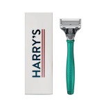 Harry\'s Original Razor for Men - Razor Handle and Blade Cartridge - Stocking Stuffer for Men - German Engineered Blades- Holiday Green Edition