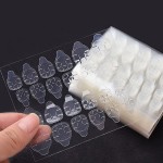 240 Pcs 10 Sheets Nail Glue Stickers Double Side for Press on Nails Stickers,Waterproof Breathable False Nail Tips Jelly Adhesive Nail Tabs Glue