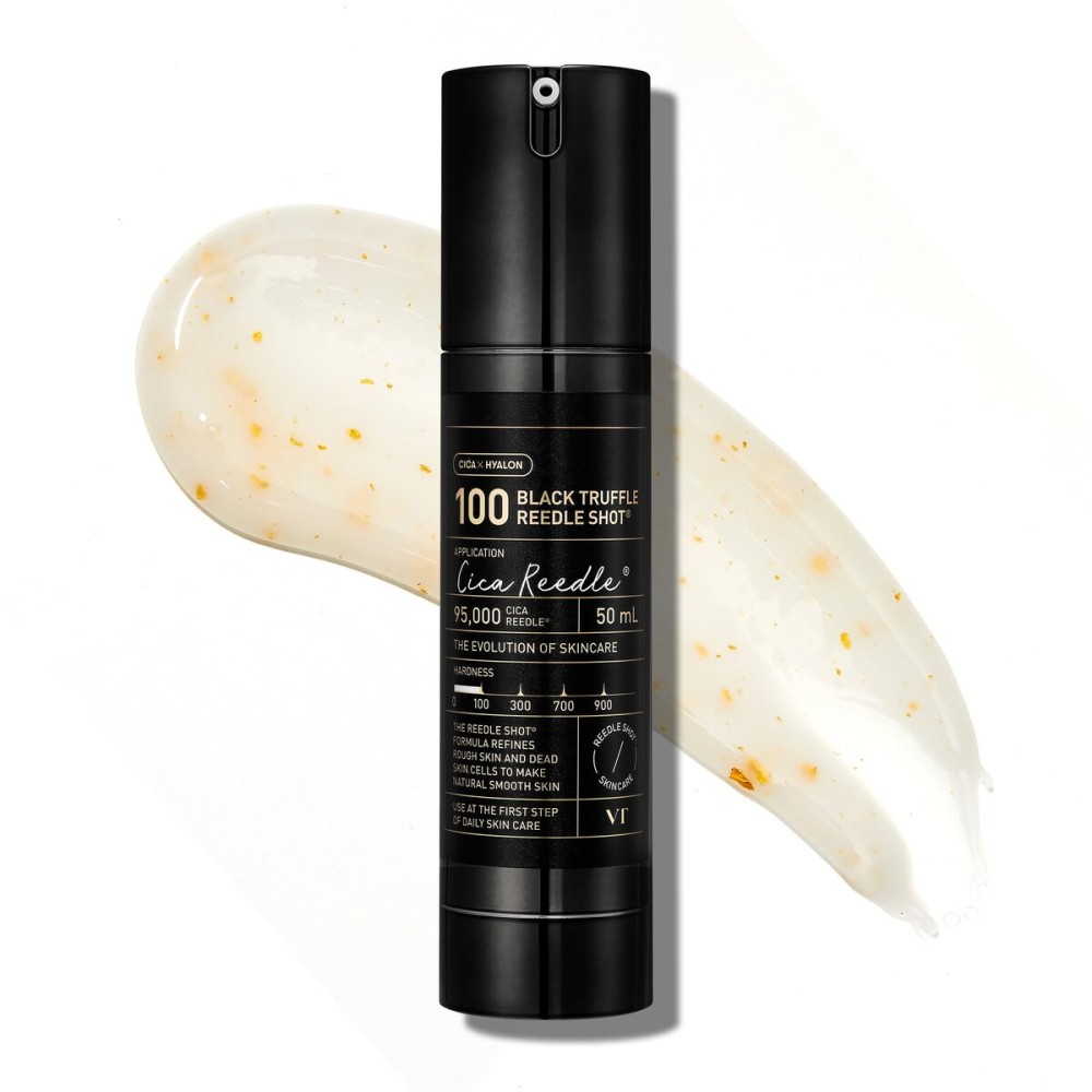 VT COSMETICS Black Truffle Reedle Shot 100 Serum with Black Truffle Extract & 24K Gold Spicule Microneedling Formula, Korean Skincare, 1.69 fl oz(50ml)