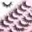 Geeneiya Clear Band Lashes Natural Look Wispy Strip Eye Lashes Pack 15mm Fasle Eyelashes 3D Faux Mink Lashes D Curl, 7 Pairs