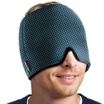 KingPavonini Migraine Relief Cap, Soothing Headache Relief Cap for Long-Lasting Cooling, Hot and Cold Therapy, Odorless Gel Migraine Cap for Tension, Stress, Hangover, Sinus & Puffy Eyes Dot