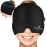 KingPavonini Migraine Relief Cap, Soothing Headache Relief Cap for Long-Lasting Cooling, Hot and Cold Therapy, Odorless Gel Migraine Cap for Tension, Stress, Hangover, Sinus & Puffy Eyes Black