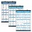 Palace Learning QuickFit 3 Pack - Dumbbell Workouts + Bodyweight Exercises + Stretching Routine Poster Set - Set of 3 Workout Charts (Laminated WITH PLASTIC FRAME, 18 x 24)