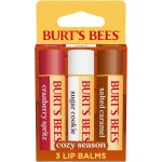 Burt\'s Bees Stocking Stuffers, Cozy Season Lip Balm Set for Christmas Gifts, With Responsibily Sourced Beeswax, Natural Origin Lip Care, 3 Tubes, 0.15 oz.