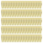 120 Pack Gold Metal Snap Hair Clips - Non-Slip Hairpins Barrettes for Women & Girls, Secure Braids, Updos, Buns - Durable & Lightweight (Plastic Storage Box Included)