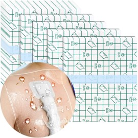 Waterproof Shower Cover Shields for Dialysis Port Picc Line Chest Catheter PD Peritoneal Dialysis Chemo Port Feeding Tube Shower Protector 12 x 16 (Pack of 14)