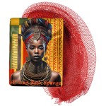 AFRIKI African Net Sponge - Exfoliating Body Scrubber, Black Owned & Rooted in Africa, All Skin Types | 45 in Long (Rust)