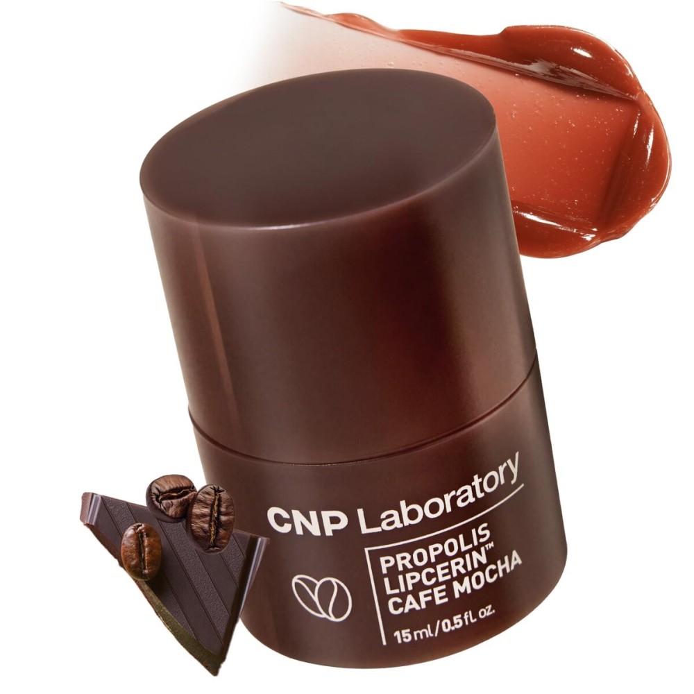 CNP Caf Lip Butter - Propolis Lipcerin 05 Caff Mocha, Hydrating Overnight Manuka Lip Balm & Mask, 12hr Long-Lasting Moisture, Stocking Stuffers, Gifts for Women, 0.5 fl.oz.