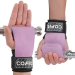 COFIT Wrist Straps for Weightlifting, Workout Wrist Wraps with Dual-Layer Oxford Leather, Enhanced Grip for Optimal Hand and Wrist Protection for Deadlift and Dumbbel - Small size Purple