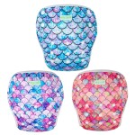 wegreeco Baby & Toddler Snap One Size Adjustable Reusable Baby Swim Diaper (Fish Scales, Large, 3 Pack)