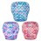 wegreeco Baby & Toddler Snap One Size Adjustable Reusable Baby Swim Diaper (Fish Scales, Large, 3 Pack)