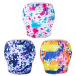 wegreeco Baby & Toddler Snap One Size Adjustable Reusable Baby Swim Diaper (Tie-dye, Large, 3 Pack)