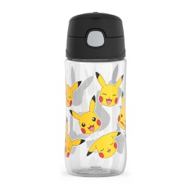 THERMOS FUNTAINER 16 Ounce Plastic Hydration Bottle with Spout, Pokemon
