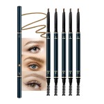 FeiCuiYun 5 Pcs Eyebrow Pencils for Women, Waterproof Professional Makeup Micro Brow Pencil, Light Brown Brow Kit with Eyebrow Brush, Ultra-Fine Mechanical Pencil, Vegan&Cruelty-Free (C02Light Brown)