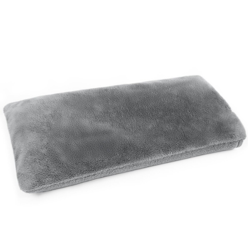 Microwave Heating Pad with Washable Cover, 6.5 X 12 Microwavable Heating Pads for Neck and Shoulders and Back, Warm Compress for Knee, Muscles, Joints, Wrist, Abdomen (Gray)