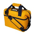 AO Coolers Expedition Canvas Soft-Sided Cooler Bag, Leak Proof, Insulated, Lunch & Travel Size, Maize Yellow, 9-Can